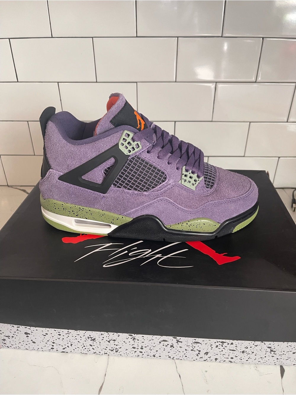 Mens Retro 4 Canyon Purple Size 7.